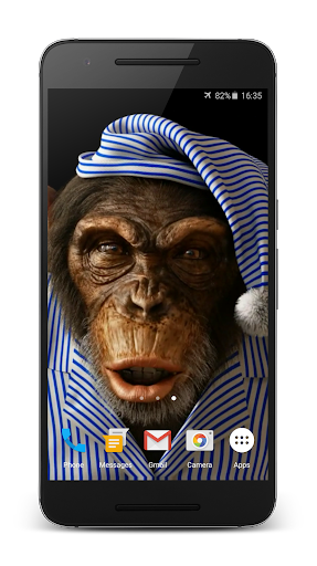 Funny Monkey 3D Live Wallpaper Screen 3