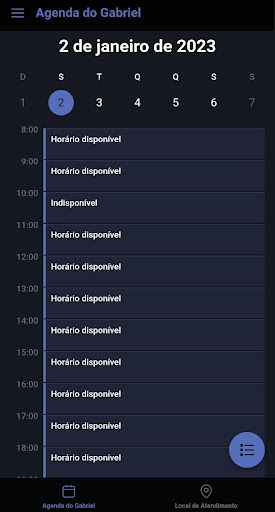 Agenda do Gabriel Screen 3