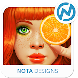 Orange Girl ND Xperia Theme icon
