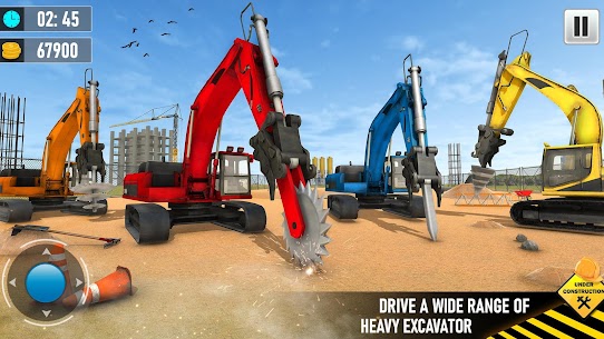 Heavy Drill Excavator Simulator Construction 1.1 MOD APK (Unlimited Money) 5