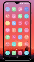 Pure Line Icon Pack - Cute Line Theme & Line Icons