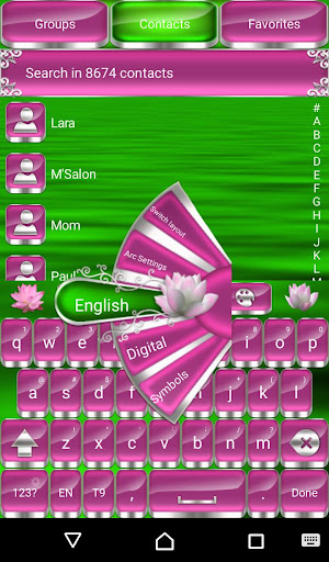 Lotus Go Keyboard theme Screen 2