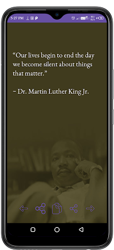 Android application Martin Luther Quotes Offline screenshort