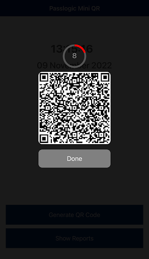Passlogic Micro QR Screen 3