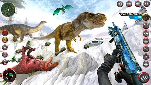 Simulador de dinossauro final assustador Jogo de tiro em 3D: evolução do  mundo do monstro jurássico real Jogos de caça de animais selvagens -  Mesclar