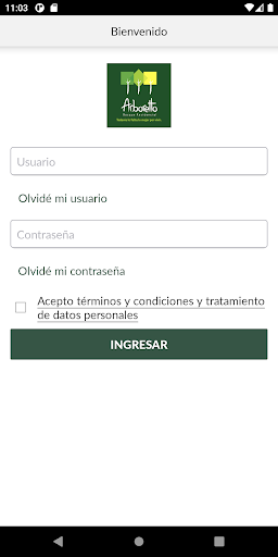 Android application Arboretto screenshort