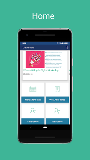 Android application HRMS screenshort