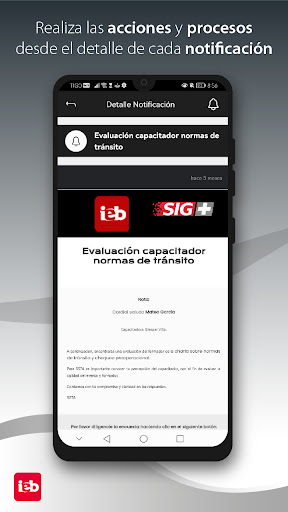 SIG+ Notify Screen 3