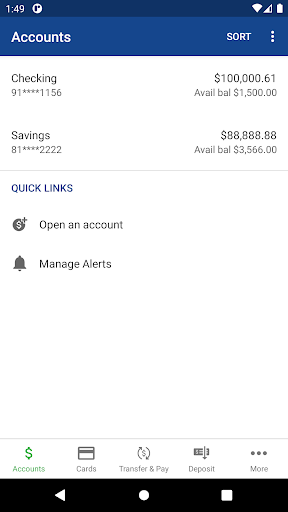 MyPeoplesBank Personal Screen 3
