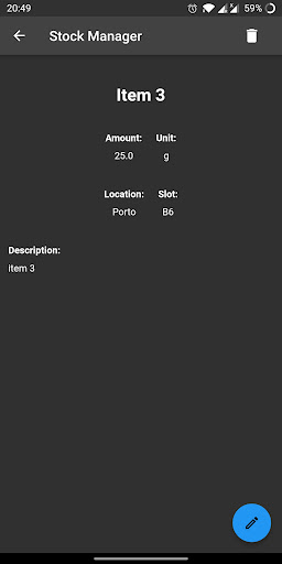 Stock Manager Screen 2