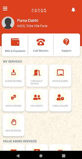 Android application Tribe - Hostels & Coliving screenshort