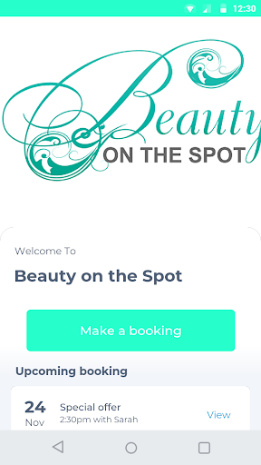 Android application Beauty on the Spot screenshort
