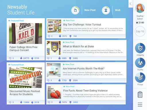 Android application NewsFeed Defenders screenshort