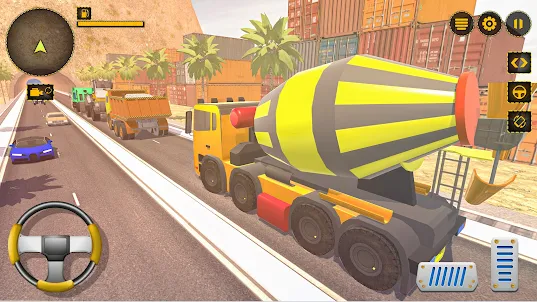 simulateur de camion de ciment