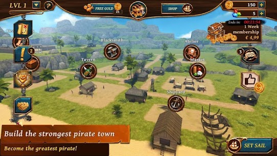 Ships of Battle Age of Pirates 2.6.28 MOD APK (Unlimited Money & Gems) 16