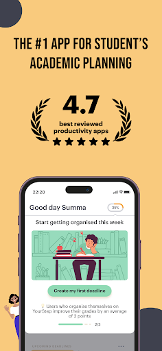 Screenshot of YourStep: Focus Study Calendar