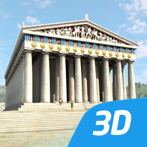 Acropolis educational 3D scene  Icon