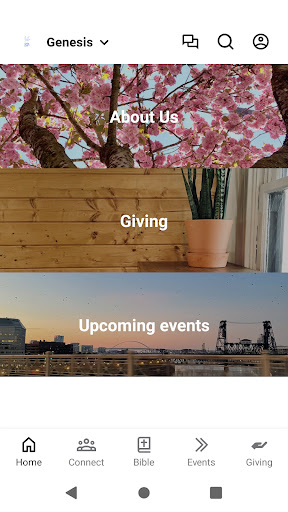 Android application Genesis Project Portland screenshort