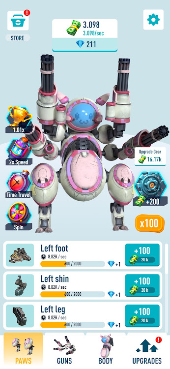 Idle Mecha robots — War arena - 1.2.0 - (Android)