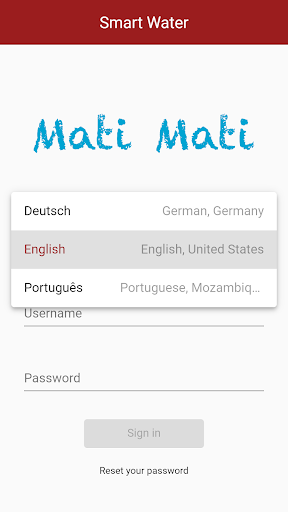 Android application Enteria Smart Water screenshort