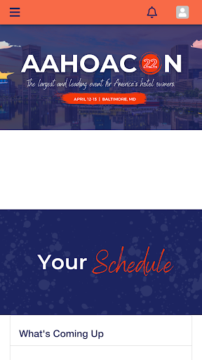 Android application AAHOACON22 Event App screenshort