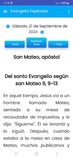 Evangelio del dia Explicado Screen 3