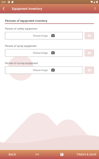 Android application FAO Locust PMS screenshort