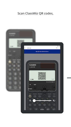 Screenshot of ClassWiz Calc App QR