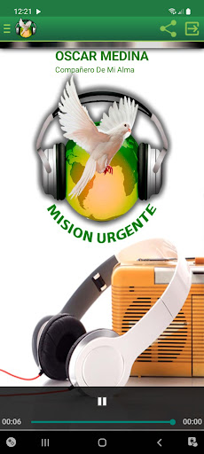 Android application Radio Misión Urgente screenshort