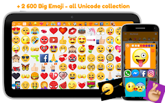 screenshot of Big Emoji, large emojis, stickers for WhatsApp