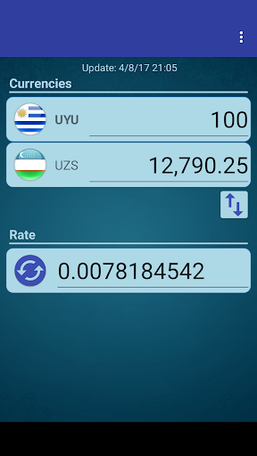 Android application UYU Peso x Uzbekistani Sum screenshort