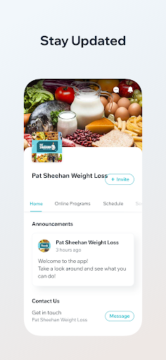 Pat Sheehan Weight Loss Coach Screen 2