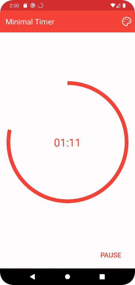 #3. Minimal Timer (Android) De: LiteDroid Studios