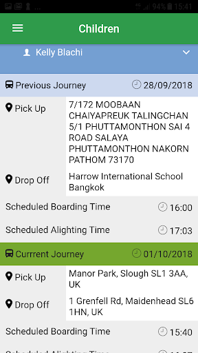 STM Parent App Screen 2