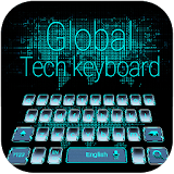 neon blue matrix keyboard geek vr time icon