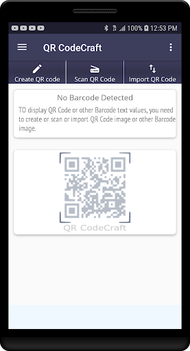 Android application QR CodeCraft screenshort