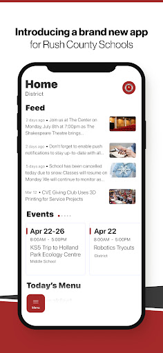 Android application Rush County Schools screenshort