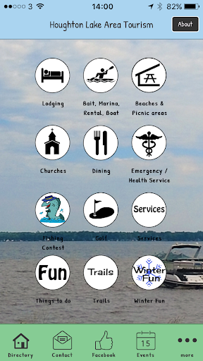 Android application Houghton Lake App screenshort