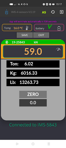 Android application Multisensor-Advanced screenshort