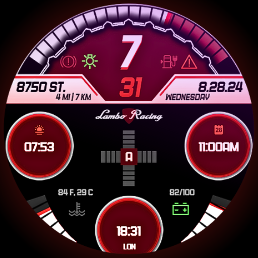 Lambo Dash Digital Watch Face logo
