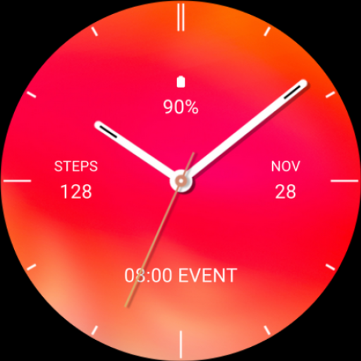 Beauty Red Watch Face Logo