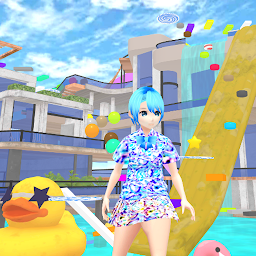 图标图片“Swimming Pool Anime Parkour”