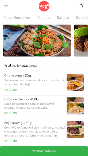 Android application Vegan-se screenshort