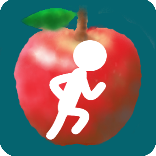 Run and jump the rolling apple