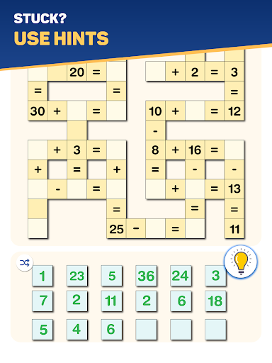 Cross Number: Math Puzzle Game Screen 3