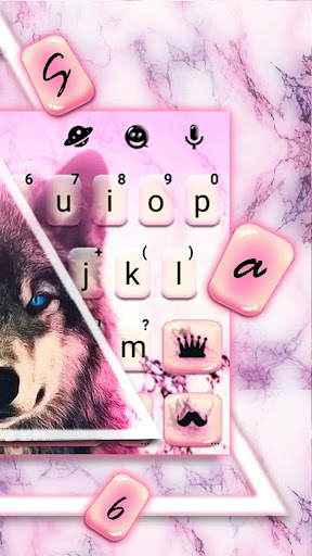 Wolf Hipster Triangle Keyboard Screen 3