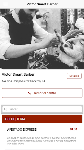 Android application Victor Smart Barber screenshort
