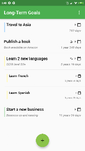 화면 캡처 1 Metas a largo plazo - seguimie android