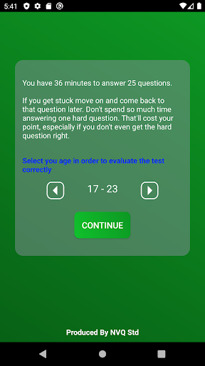 Android application IQ Test PRO screenshort