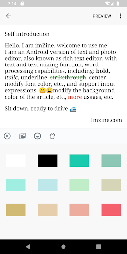 imZine - Rich Text Card Maker Screen 3